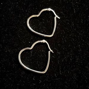 JCM stainless steel heart shaped earrings